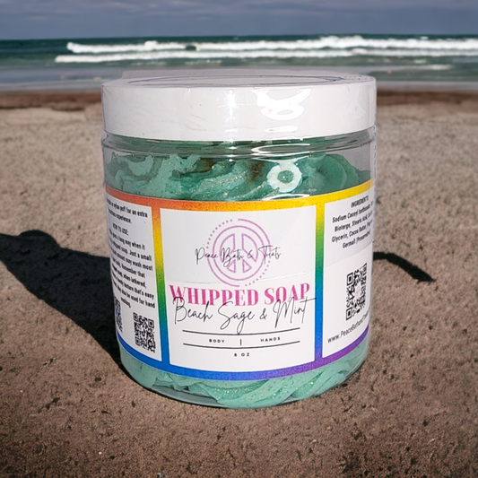 Beach Sage & Mint Whipped Soap
