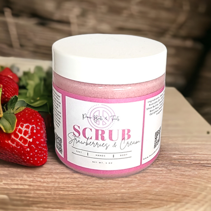 Strawberries and Cream Sugar Scrub